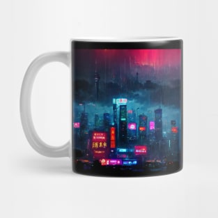 Endless Neon - Cyberpunk Cityscape Skyline Mug